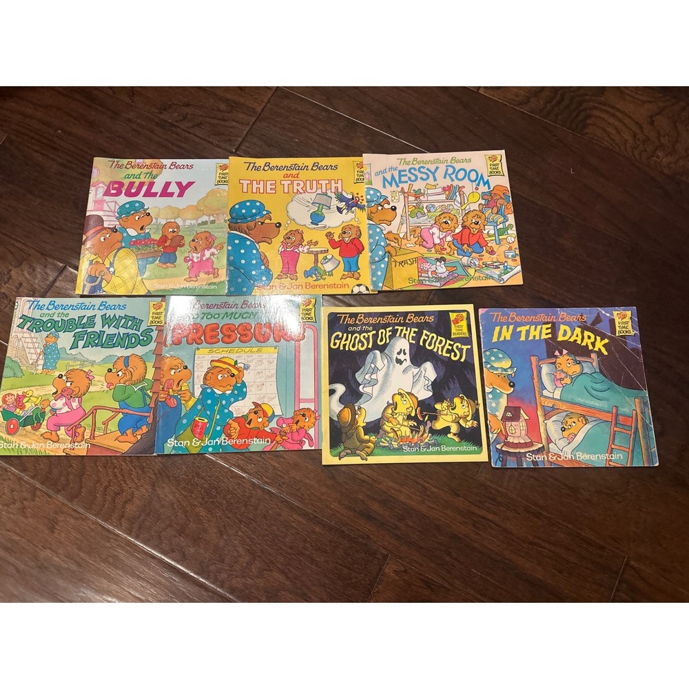 Berenstain Bears Book Lot of 7 Vintage Childrens Paperbacks Stan Jan Berenstain